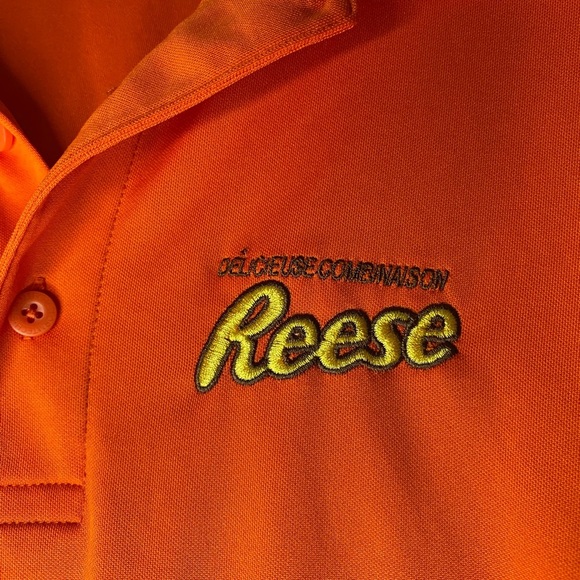 Stormtech Performance 2XL Orange REESE Chocolate Embroidered Polo Golf Shirt - Picture 3 of 9